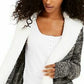 Cardigan Crave Fame Juniors com acabamento Sherpa, cinza, tamanho extra pequeno