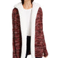 Cardigan Crave Fame Juniors Sherpa Trim Vermelho Tamanho P