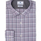 Camisa social xadrez masculina Ryan Seacrest Distinction roxa tamanho 17x32-33