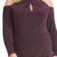 Vestido Halter de Malha Brilhante Plus Size da Rachel Rachel Roy Feminino Roxo Tamanho 14