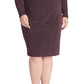 Vestido Halter de Malha Brilhante Plus Size da Rachel Rachel Roy Feminino Roxo Tamanho 14