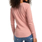 Blusa Henley Térmica Burnout Juniors Ultra Flirt Roxa Tamanho Grande