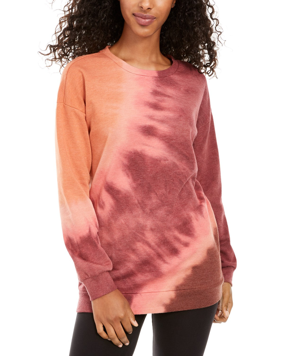 Blusa de moletom tie-dye ultra flert juniors vermelha tamanho extra pequeno