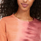Blusa de moletom tie-dye ultra flert juniors vermelha tamanho extra pequeno