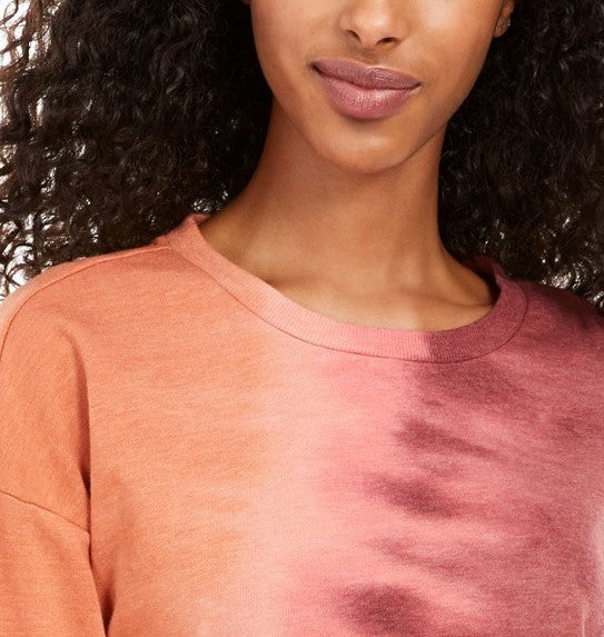 Blusa de moletom tie-dye ultra flert juniors vermelha tamanho extra pequeno