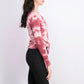 Blusa térmica tie-dye Ultra Flirt Juniors rosa tamanho extra grande
