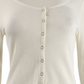 Blusa térmica com bainha amarrada Ultra Flirt Juniors, branca, tamanho pequeno