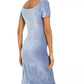 Vestido justo com babados e veludo cotelê Ultra Flirt Juniors, azul, tamanho extra pequeno