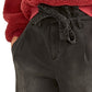 Calça curta feminina Rachel Roy Paperbag preta tamanho 14