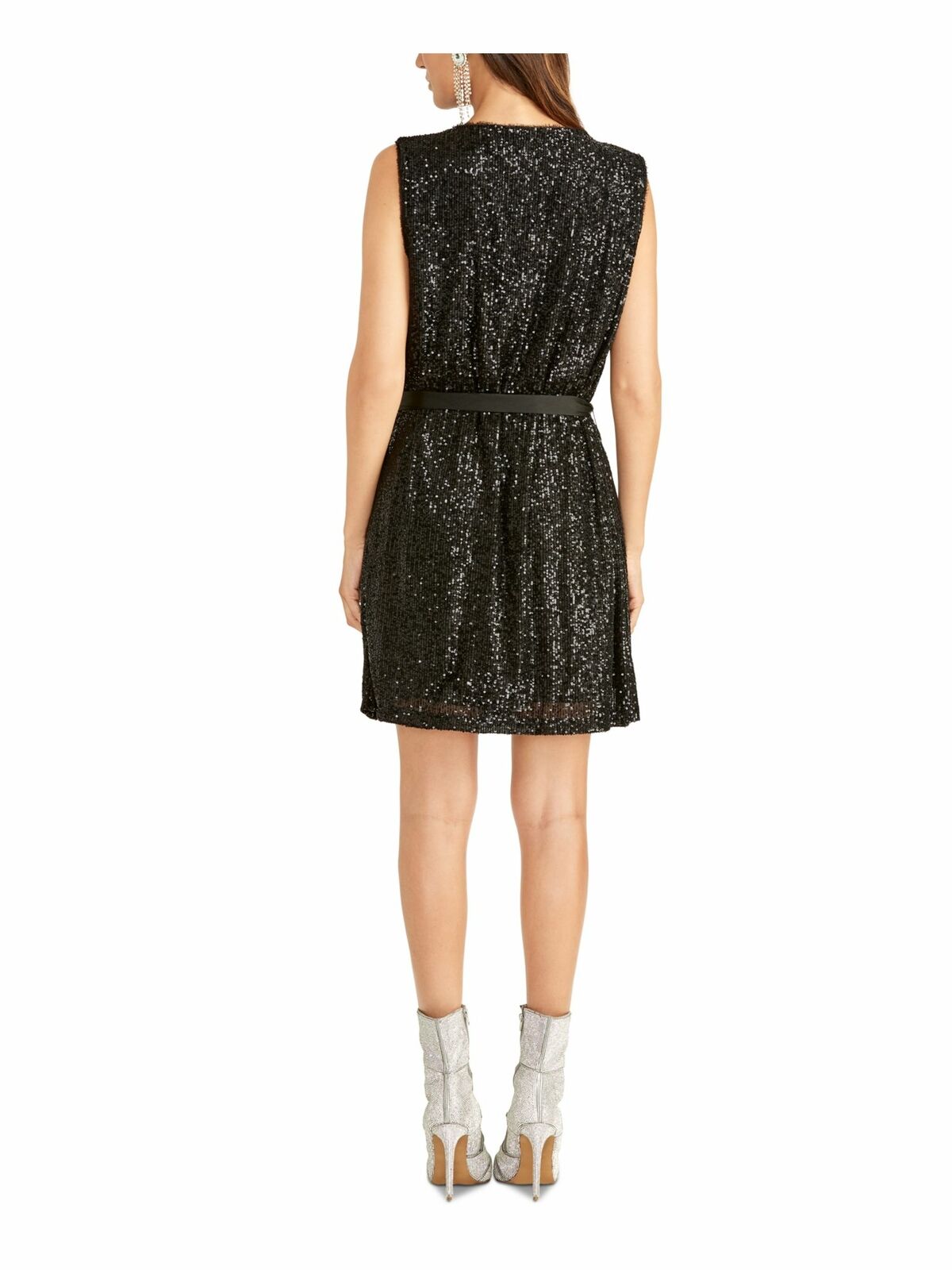 Vestido de lantejoulas feminino Rachel Rachel Roy, preto, tamanho extra grande