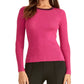 Rachel Roy Suéter Feminino Metallic Ringer Rosa Tamanho Extra Grande