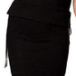 Suéter texturizado feminino Rachel Rachel Roy, preto, tamanho pequeno