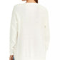 Suéter feminino de malha com decote em V Rachel Rachel Roy, branco, tamanho médio