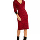 Vestido suéter feminino Bernadette Rachel Rachel Roy rosa escuro tamanho médio