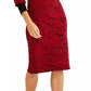 Vestido suéter feminino Bernadette Rachel Rachel Roy rosa escuro tamanho médio