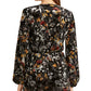 Rachel Roy Alma Peplum Top Feminino Preto Tamanho Médio