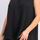 Blusa feminina Rachel Rachel Roy Mindi Smocked com gola alta, preta, tamanho 2, extra grande