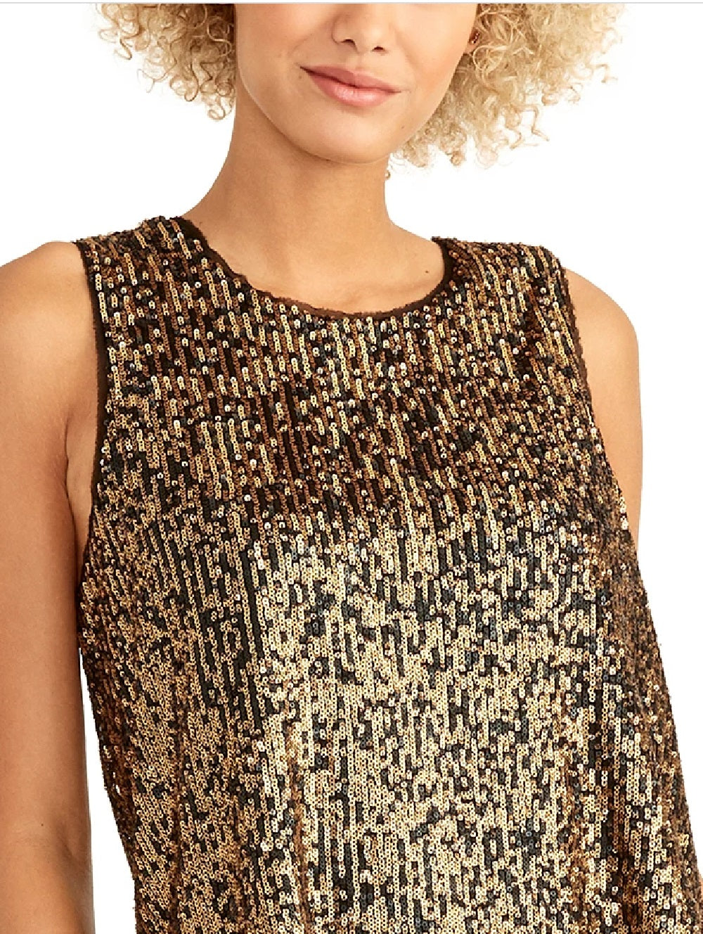 Blusa de lantejoulas Aline feminina Rachel Roy amarelo escuro tamanho X-G