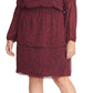 Vestido Blusa Feminino Plus Size Lola Manga Longa Estampado Floral Preto Tamanho 1X