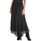 Vestido assimétrico com cinto Isla da Rachel Roy para mulheres, preto, tamanho XXG
