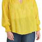 Blusa Lulu Plus Size Feminina Rachel Rachel Roy Amarelo Médio Tamanho 2X