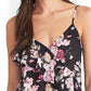 Blusa feminina Karlie sem mangas com babados e estampa preta, tamanho extra pequeno, Rachel Rachel Roy