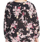 Blusa Layla com babados Rachel Rachel Roy feminina, preta, tamanho 1 extra