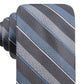 Gravata listrada fina Bragg masculina Ryan Seacrest Distinction azul tamanho regular