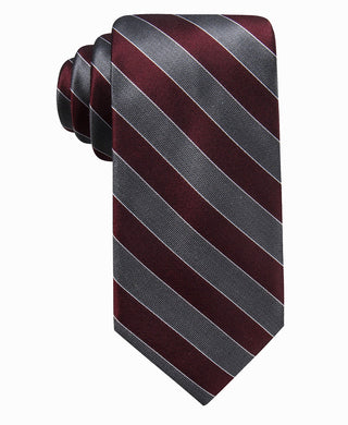 Gravata de seda listrada Andros Distinction masculina Ryan Seacrest, rosa, tamanho regular