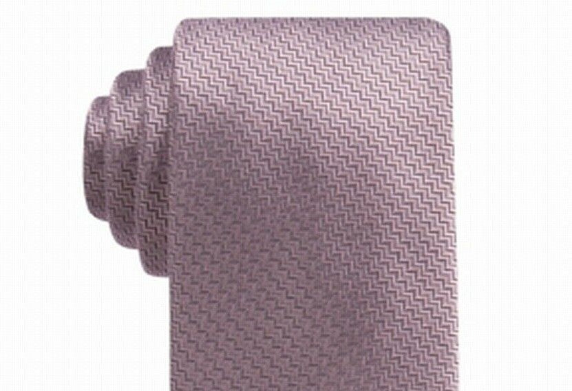 Gravata de seda fina Ryan Seacrest Distinction Kent Unsolid Solid Masculina Rosa Tamanho Regular