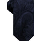 Gravata masculina Aberdeen Paisley Ryan Seacrest, azul marinho, tamanho único