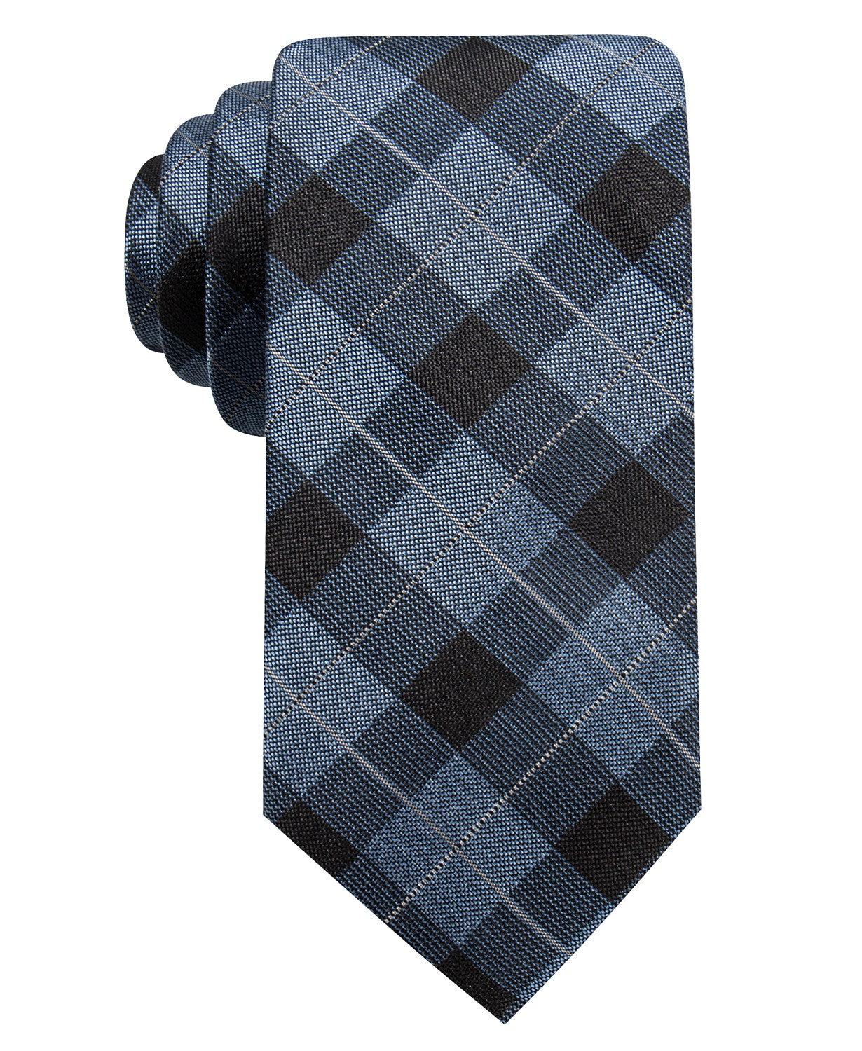 ryan-seacrest-distinction-mens-clemson-slim-plaid-silk-tie-blue-size-regular-2
