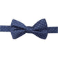 Gravata borboleta masculina Ryan Seacrest Distinction Fairfax Pindot pré-amarrada, azul, tamanho regular