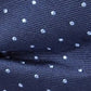 Gravata borboleta masculina Ryan Seacrest Distinction Fairfax Pindot pré-amarrada, azul, tamanho regular