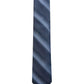 Gravata Slim Listrada Lombardia Masculina Ryan Seacrest Distinction Azul Tamanho Regular