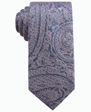 Gravata fina masculina Atwood Paisley Ryan Seacrest Distinction rosa tamanho regular