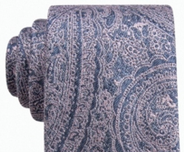 Gravata fina masculina Atwood Paisley Ryan Seacrest Distinction rosa tamanho regular