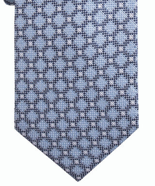 Gravata fina masculina Ryan Seacrest Distinction Bona Neat azul brilhante tamanho regular
