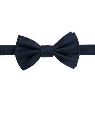 Gravata borboleta pré-amarrada masculina Ryan Seacrest Distinction Angus Solid, azul, tamanho regular