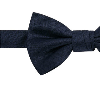 Gravata borboleta pré-amarrada masculina Ryan Seacrest Distinction Angus Solid, azul, tamanho regular