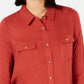 Camisa utilitária Ultra Flirt Juniors Mix-Media preta tamanho extra grande