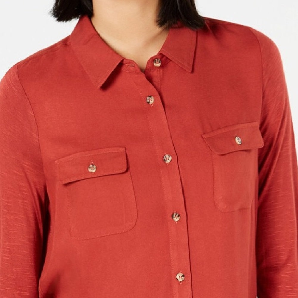 Camisa utilitária Ultra Flirt Juniors Mix-Media preta tamanho extra grande