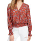Blusa franzida Ultra Flirt Juniors tamanho arco-íris extra grande