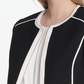Jaqueta Calvin Klein Feminina com Acabamento Tubular, Cinza Escuro, Tamanho 12