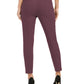 Calça skinny cropped feminina Calvin Klein, roxa, tamanho 8
