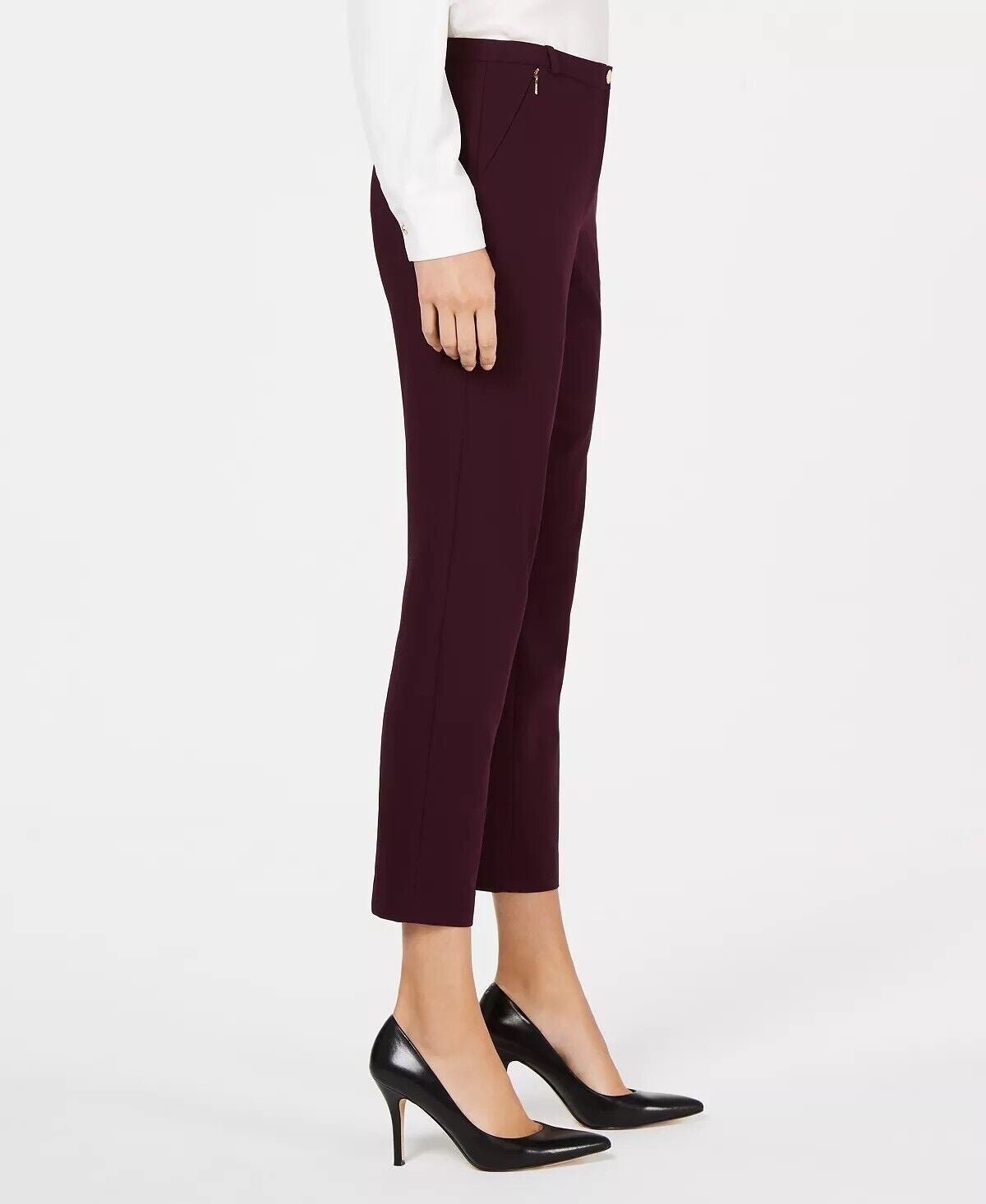 Calça skinny Calvin Klein feminina roxa tamanho 4