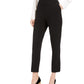 Calça de smoking feminina Calvin Klein de cintura alta, preta, tamanho 14