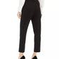 Calça de smoking feminina Calvin Klein de cintura alta, preta, tamanho 6