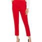 Calça feminina Calvin Klein Tretch Slim-Fit Vermelha Tamanho 10