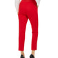 Calça feminina Calvin Klein Tretch Slim-Fit Vermelha Tamanho 10